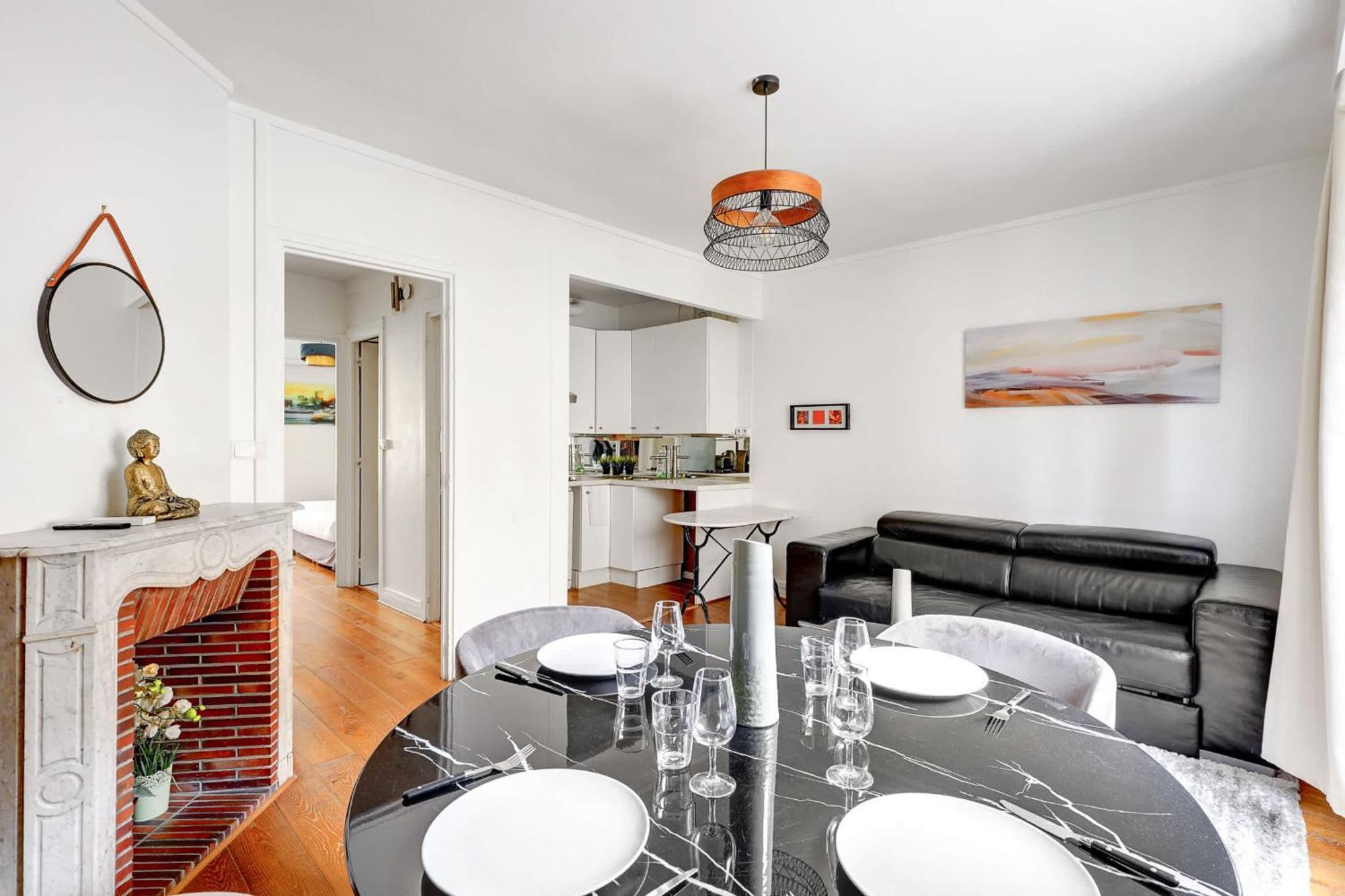 Duplex Cozy A Proximite De La Tour Eiffel With Ac Apartment